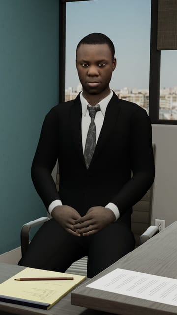 Interview practice scenario