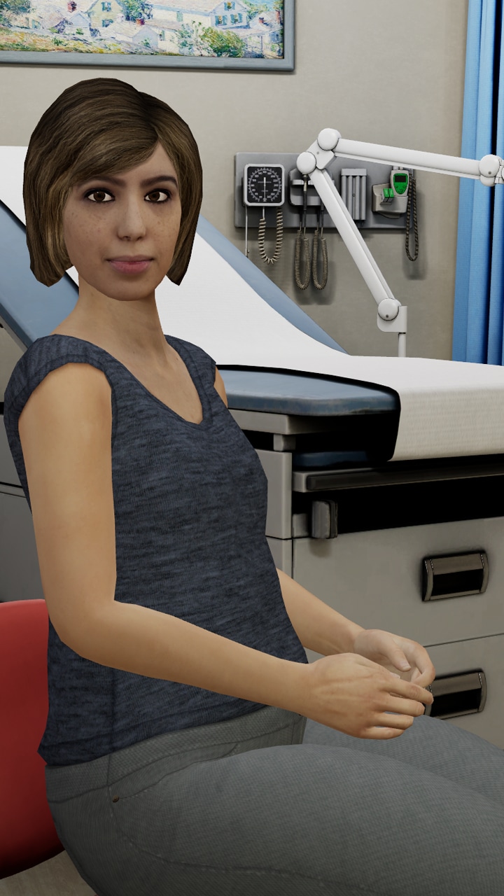 Healthcare medical exam practice scenario