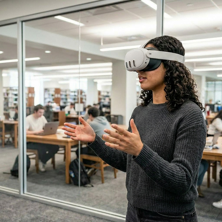 VR speaking practice environment