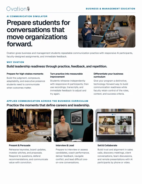 First page of Business and Management Education Overview