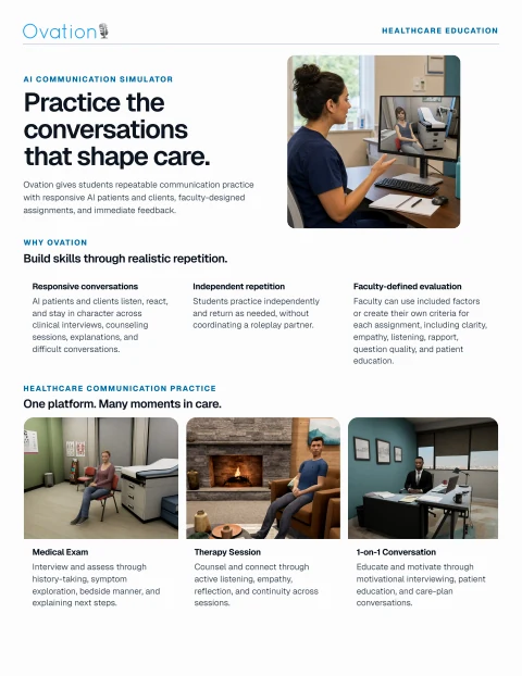 First page of Healthcare Education Overview