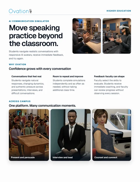 First page of Higher Education Overview